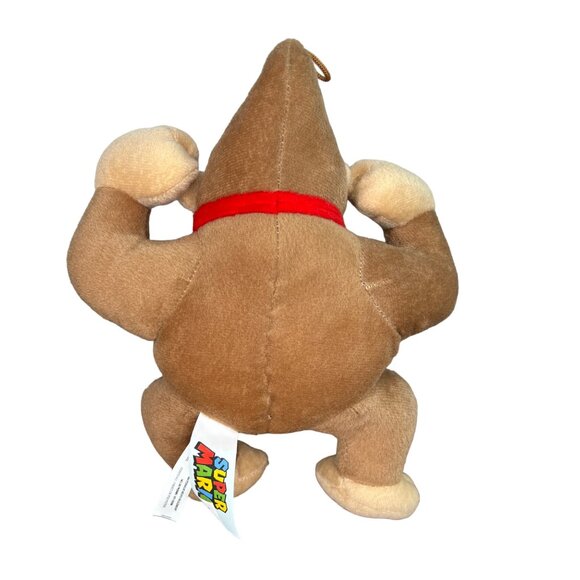 Donkey Kong Plush Toy Super Mario Good Stuff 2022 10" Brown Beige Polyester Nint - Picture 5 of 9